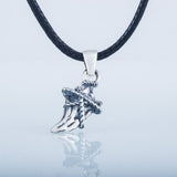 Zilveren wolf viking ketting