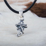 Zilveren wolf viking ketting