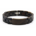 Zwart eikenhouten armband