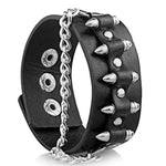 Zwarte gothic punk armband