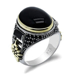 Zwarte Onyx ring